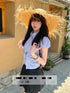 Summer Short Puff Sleeves Peter Pan Collar Fitted Tops